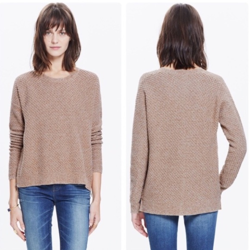 Madewell Oatmeal Landmark Side Zip Sweater